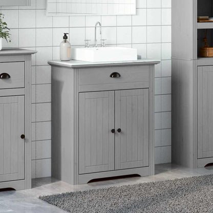 Mobile Lavabo da Bagno BODO Grigio 70x35x80 cm