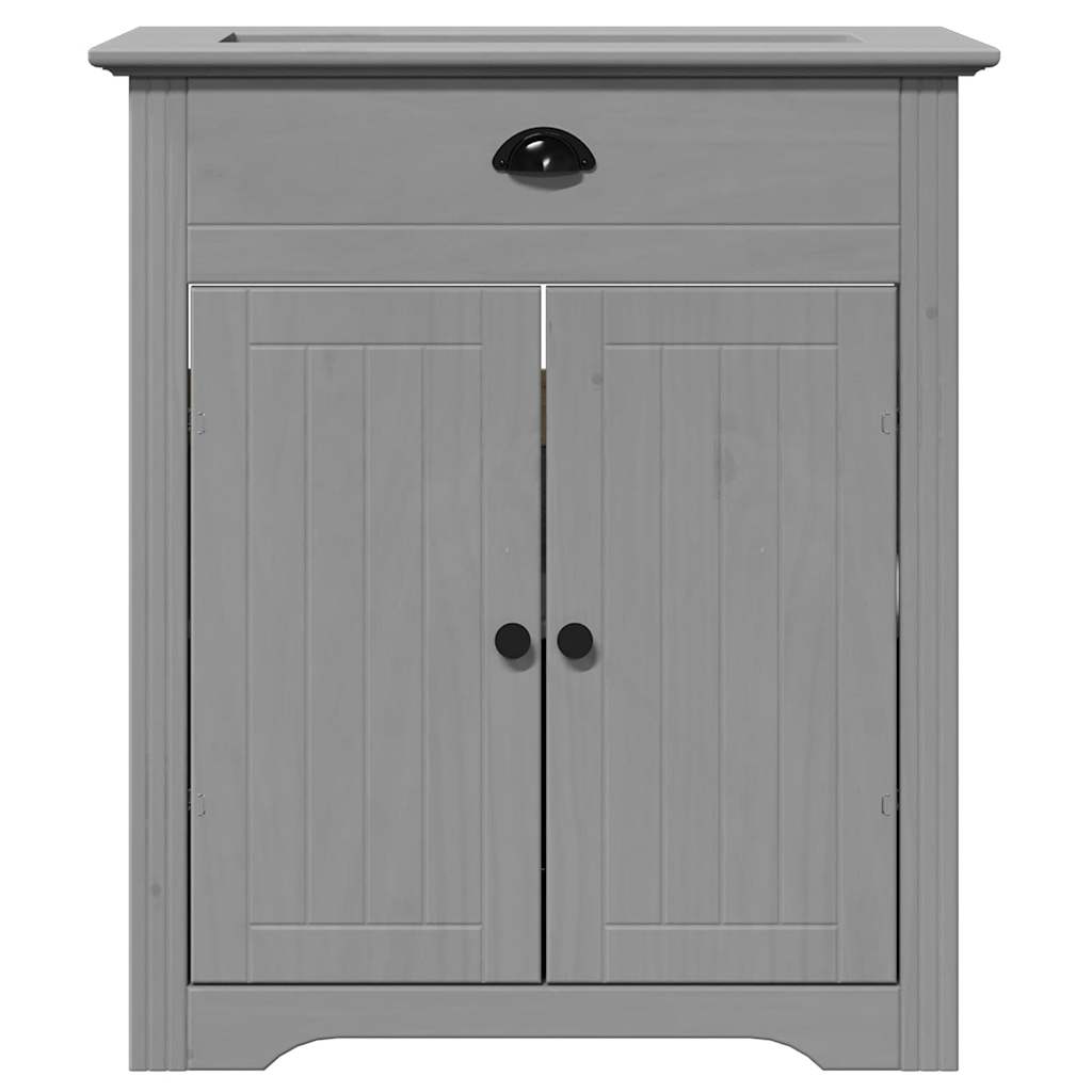 Mobile Lavabo da Bagno BODO Grigio 70x35x80 cm