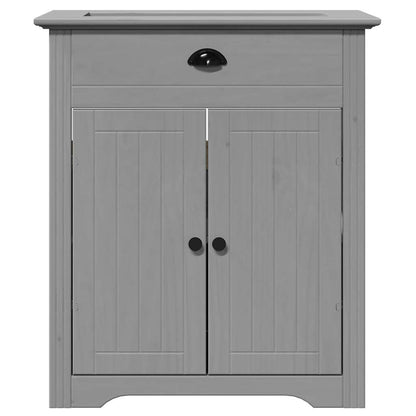 Mobile Lavabo da Bagno BODO Grigio 70x35x80 cm