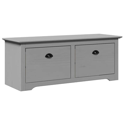 Panca da Ingresso BODO Grigia 114x40x45 cm