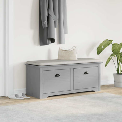 Panca da Ingresso BODO Grigia 114x40x45 cm