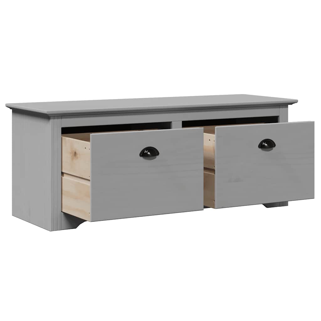 Panca da Ingresso BODO Grigia 114x40x45 cm