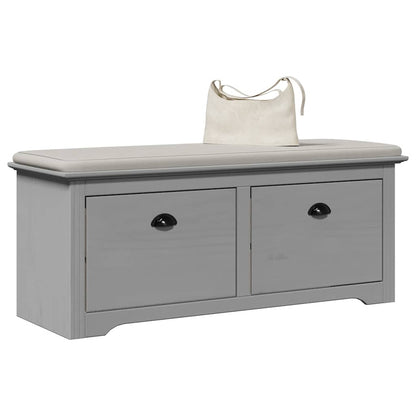Panca da Ingresso BODO Grigia 114x40x45 cm