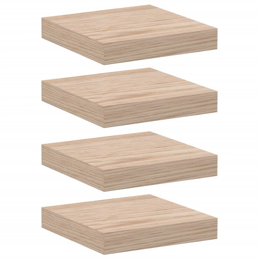 Mensola Pensili 4 pz 23x23,5x4 cm in Truciolato
