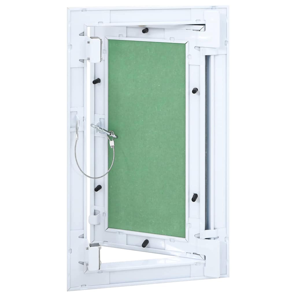 Pannello di Accesso Verde e Argento 20 x 35 cm
