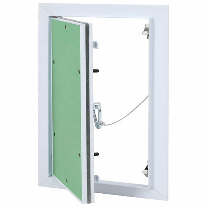 Pannello di Accesso Verde e Argento 25 x 35 cm