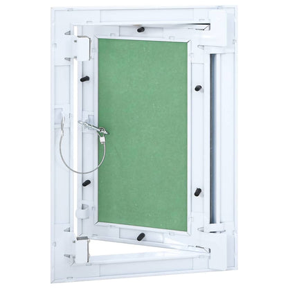 Pannello di Accesso Verde e Argento 25 x 35 cm
