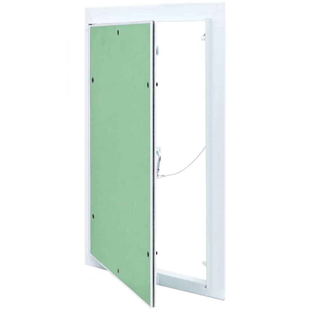 Pannello di Accesso Verde e Argento 30 x 45 cm