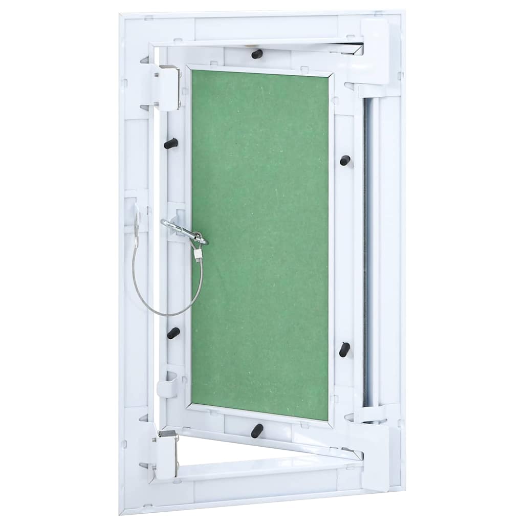 Pannello di Accesso Verde e Argento 30 x 55 cm