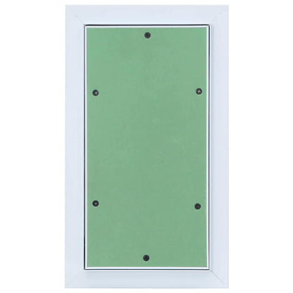 Pannello di Accesso Verde e Argento 30 x 55 cm