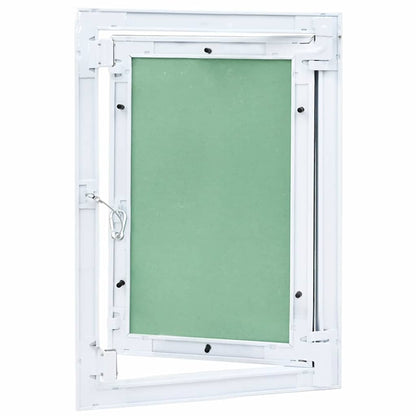 Pannello di Accesso Verde e Argento 35 x 45 cm