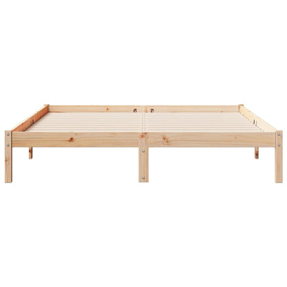 Letto Extra Lungo senza Materasso 160x210 cm in Legno di Pino