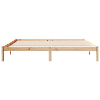 Letto Extra Lungo senza Materasso 200x210 cm in Legno di Pino
