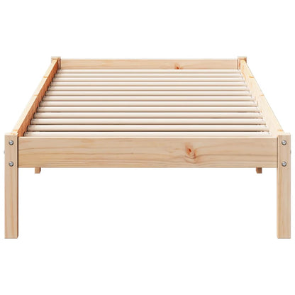Letto Extra Lungo senza Materasso 80x220 cm in Legno di Pino