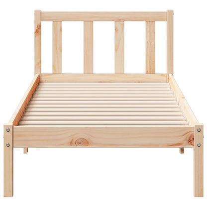 Letto Extra Lungo senza Materasso 180x200 cm in Legno di Pino