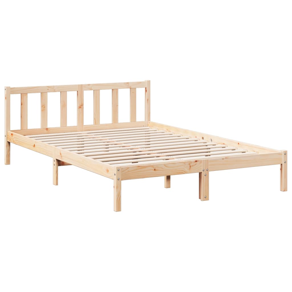 Letto Extra Lungo senza Materasso 140x210 cm in Legno di Pino