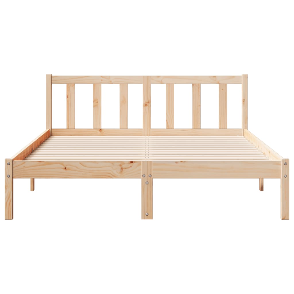 Letto Extra Lungo senza Materasso 140x210 cm in Legno di Pino