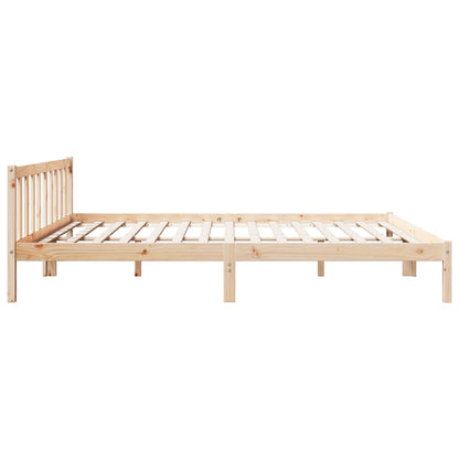 Letto Extra Lungo senza Materasso 180x220 cm in Legno di Pino