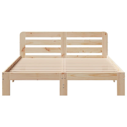 Letto senza Materasso 120x200 cm in Legno Massello di Pino
