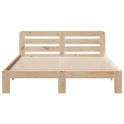 Letto senza Materasso 160x200 cm in Legno Massello di Pino