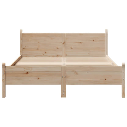 Letto senza Materasso 150x200 cm in Legno Massello di Pino