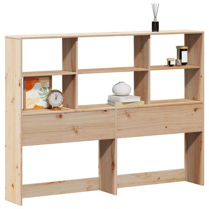 Testiera con Ripiani 160 cm in Legno Massello di Pino