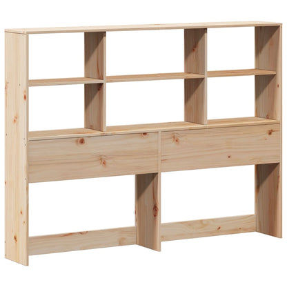Testiera con Ripiani 140 cm in Legno Massello di Pino