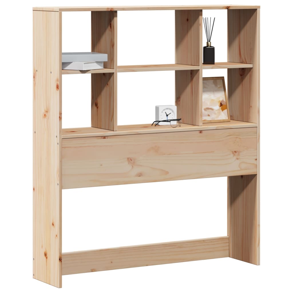 Testiera con Ripiani 100 cm in Legno Massello di Pino