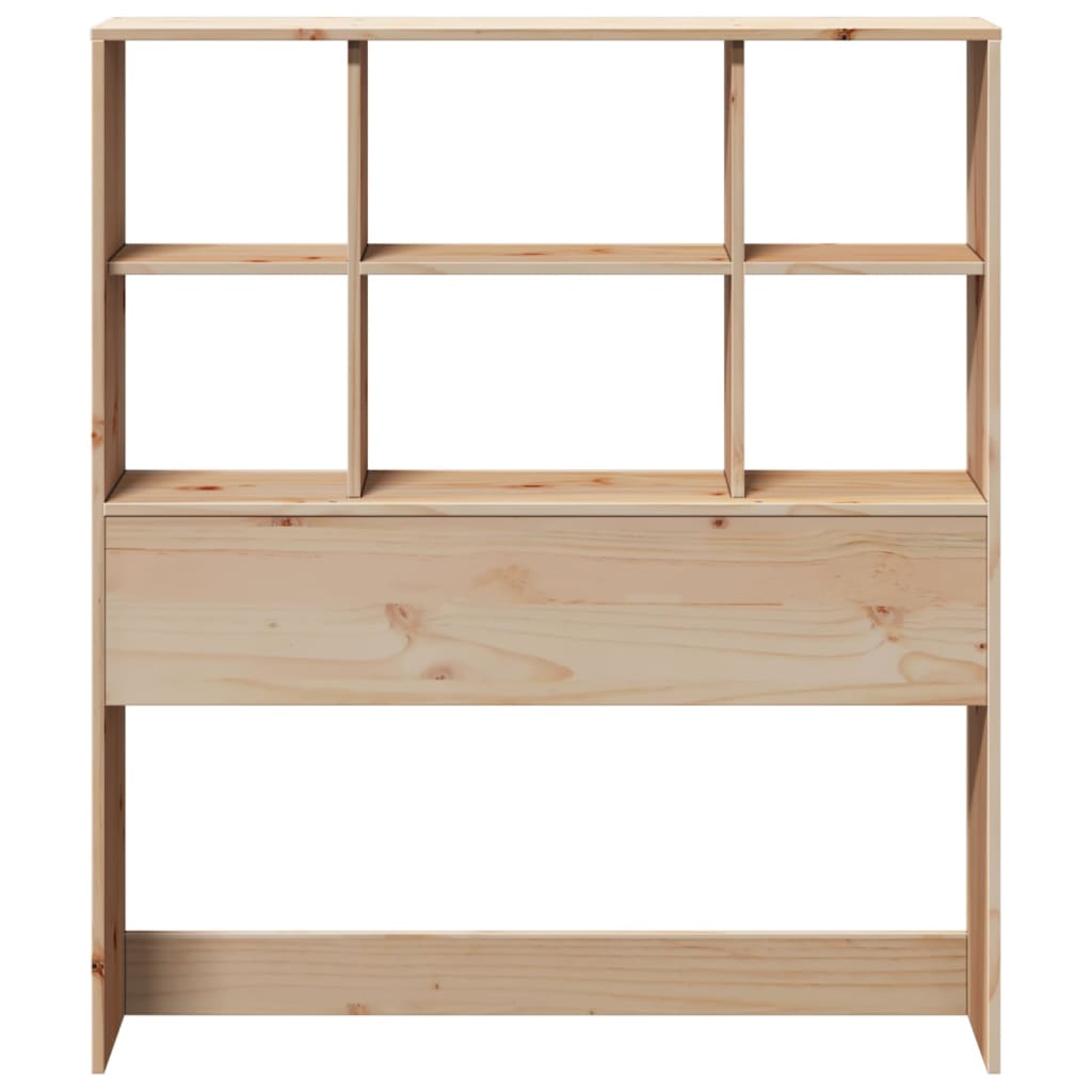 Testiera con Ripiani 75 cm in Legno Massello di Pino