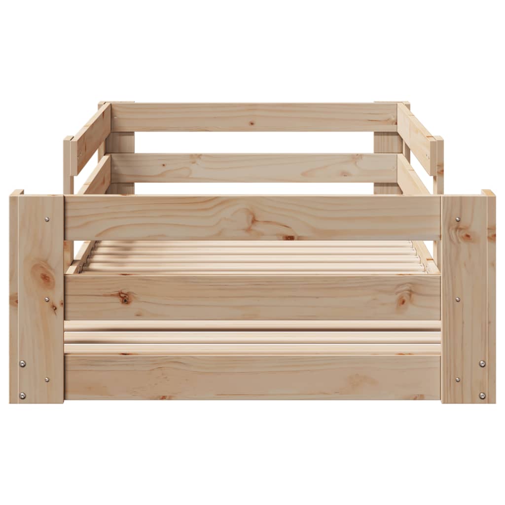 Letto senza Materasso 90x200 cm in Legno Massello di Pino