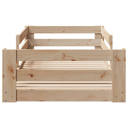 Letto senza Materasso 90x200 cm in Legno Massello di Pino