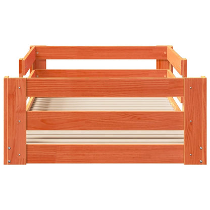 Letto senza Materasso Marrone Cera 70x140 cm in Legno di Pino