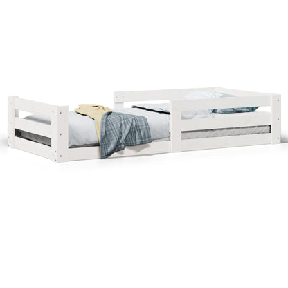 Giroletto senza materasso bianco 80x160 cm legno di pino
