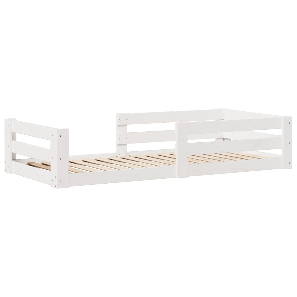 Giroletto senza materasso bianco 80x160 cm legno di pino