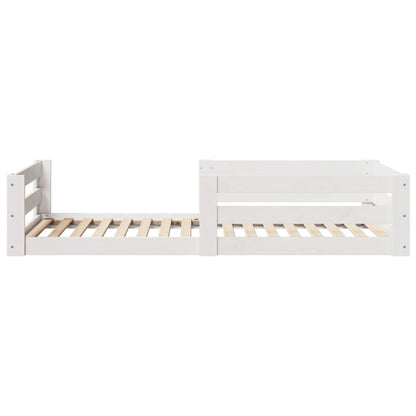Giroletto senza materasso bianco 80x160 cm legno di pino