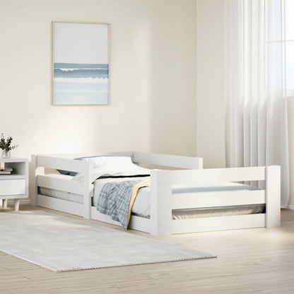 Giroletto senza materasso bianco 80x160 cm legno di pino