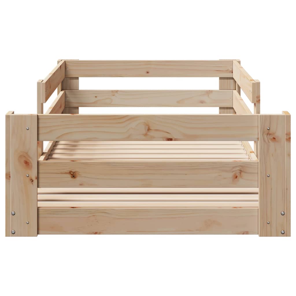 Letto senza Materasso 75x190 cm in Legno Massello Pino