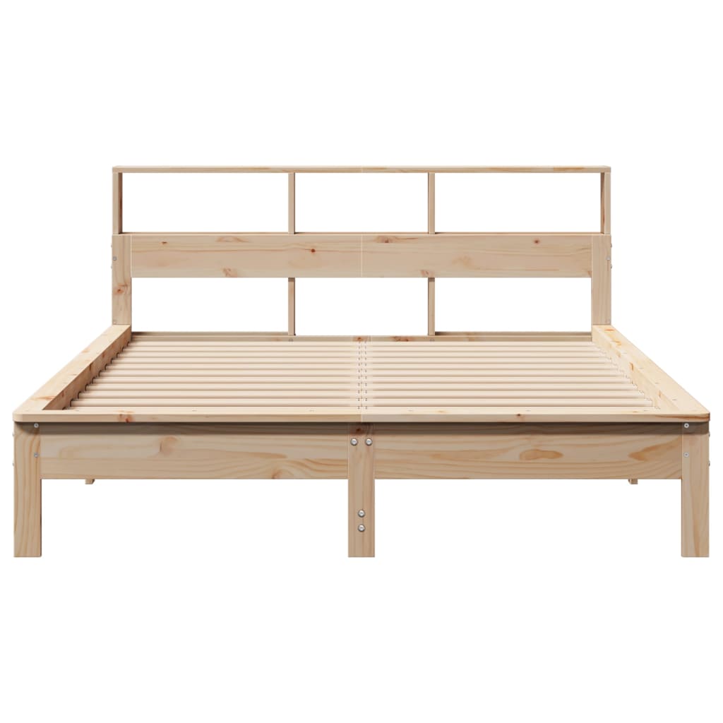 Letto Libreria senza Materasso 120x200cm Legno Massello di Pino