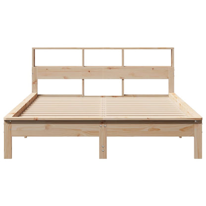 Letto Libreria senza Materasso 120x200cm Legno Massello di Pino
