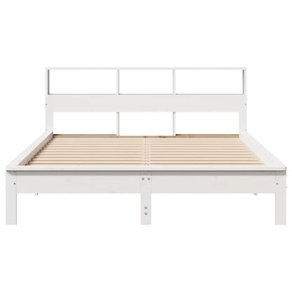 Letto Libreria senza Materasso Bianco 120x200 cm Legno di Pino