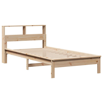 Letto Libreria senza Materasso 90x200 cm Legno Massello Pino
