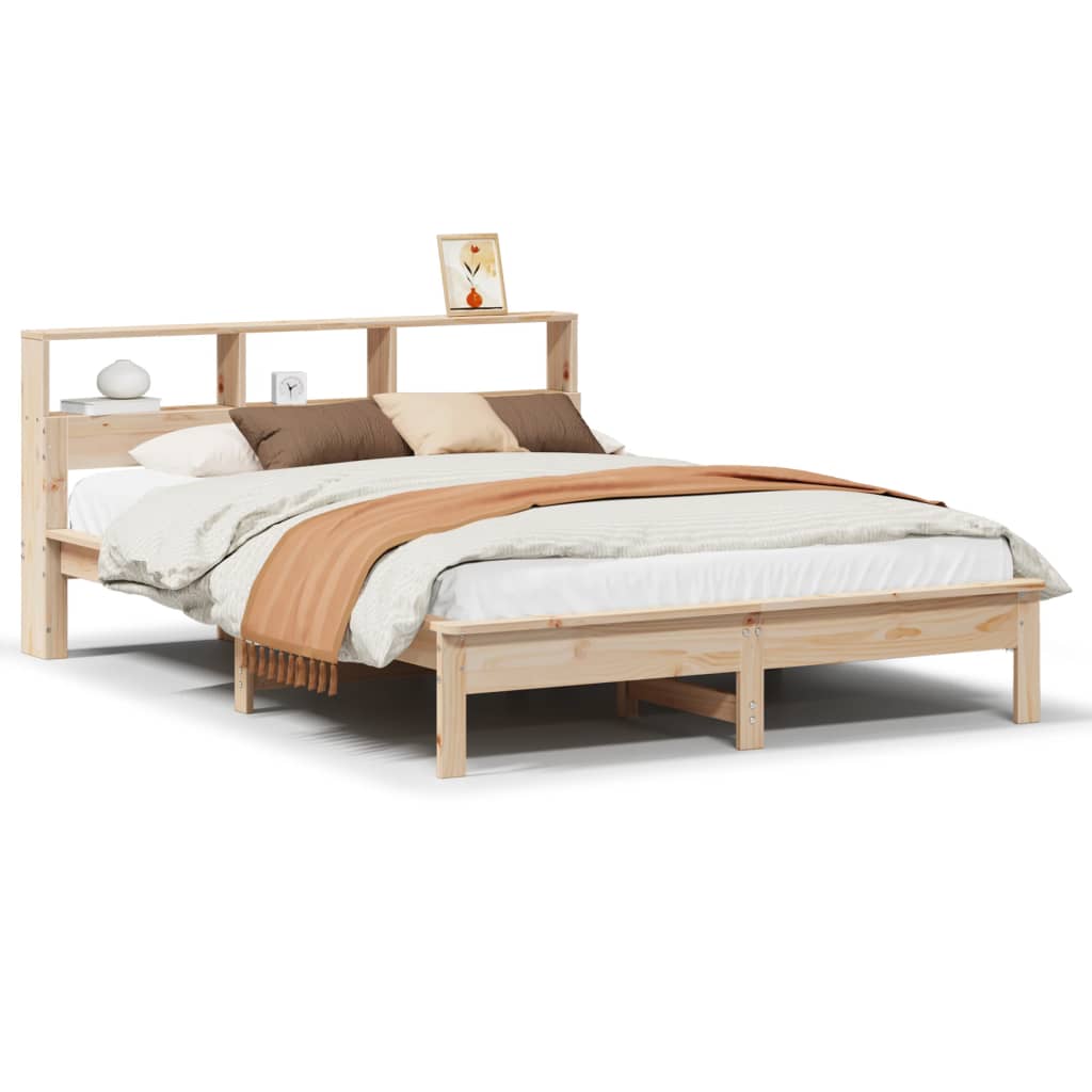 Letto Libreria senza Materasso 120x190 cm in Legno di Pino