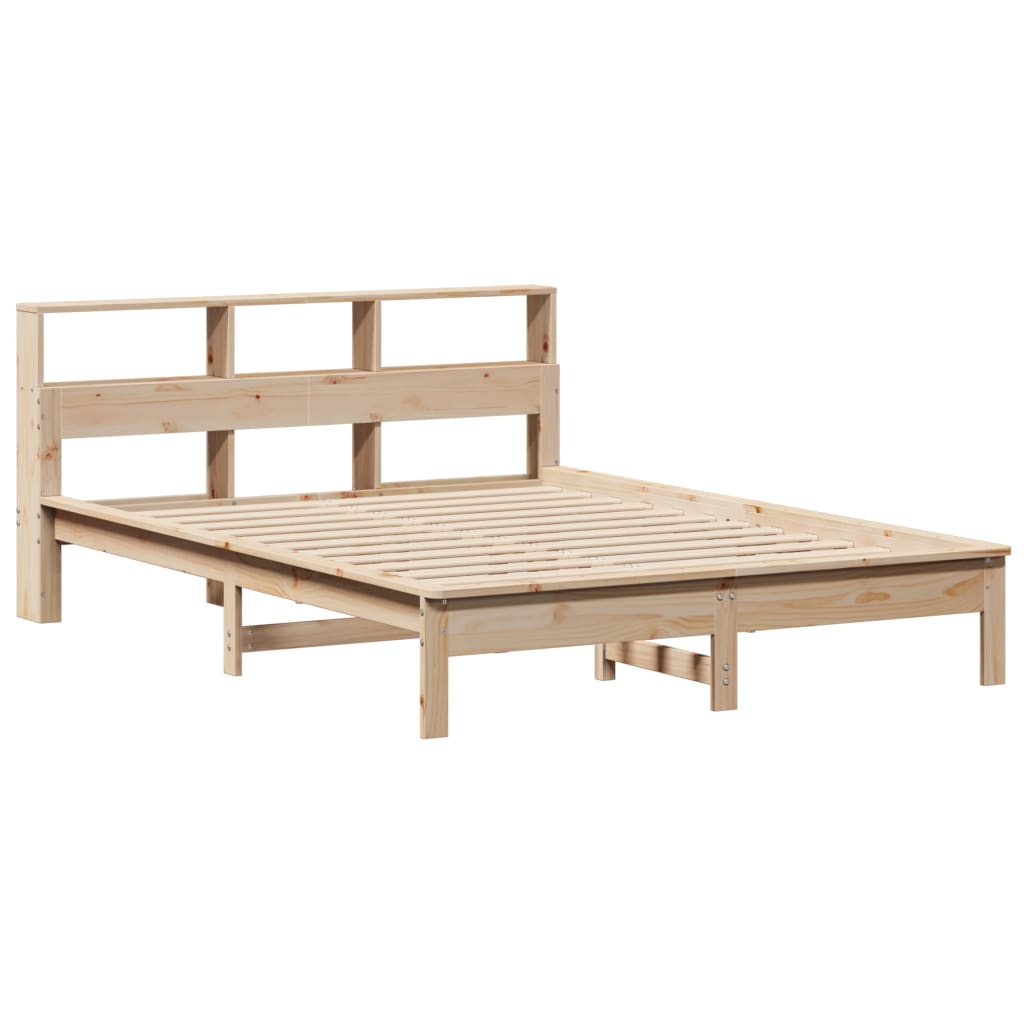 Letto Libreria senza Materasso 120x190 cm in Legno di Pino