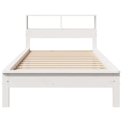 Letto con Libreria senza Materasso 75x190 cm in Legno Pino