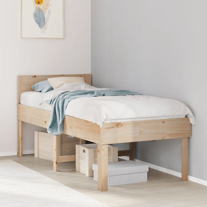 Letto senza Materasso 90x200 cm in Legno Massello di Pino