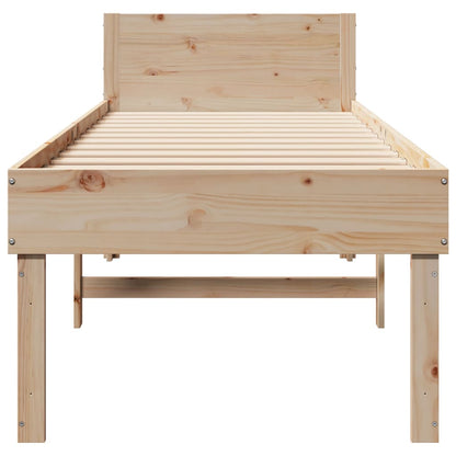 Letto senza Materasso 75x190 cm in Legno Massello Pino
