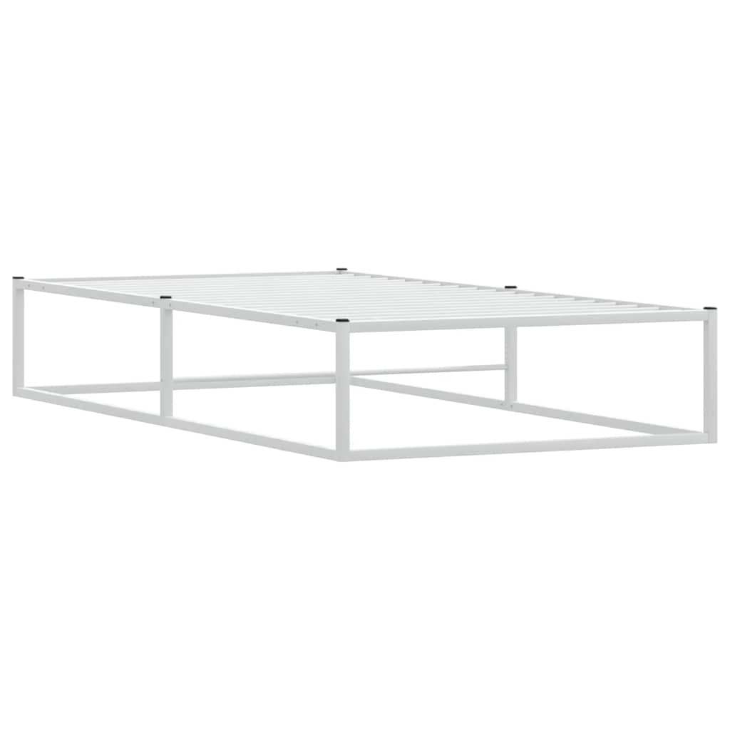 Giroletto senza Materasso Bianco 90x200 cm in Metallo
