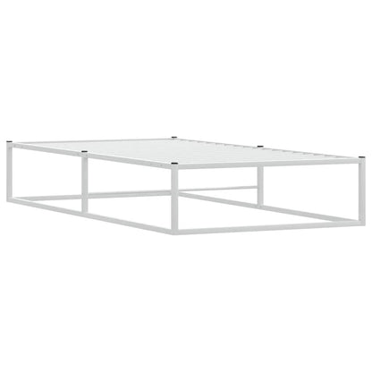 Giroletto senza Materasso Bianco 90x200 cm in Metallo