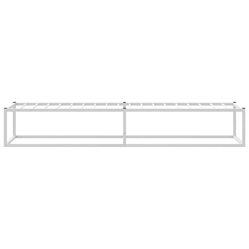 Giroletto senza Materasso Bianco 90x200 cm in Metallo
