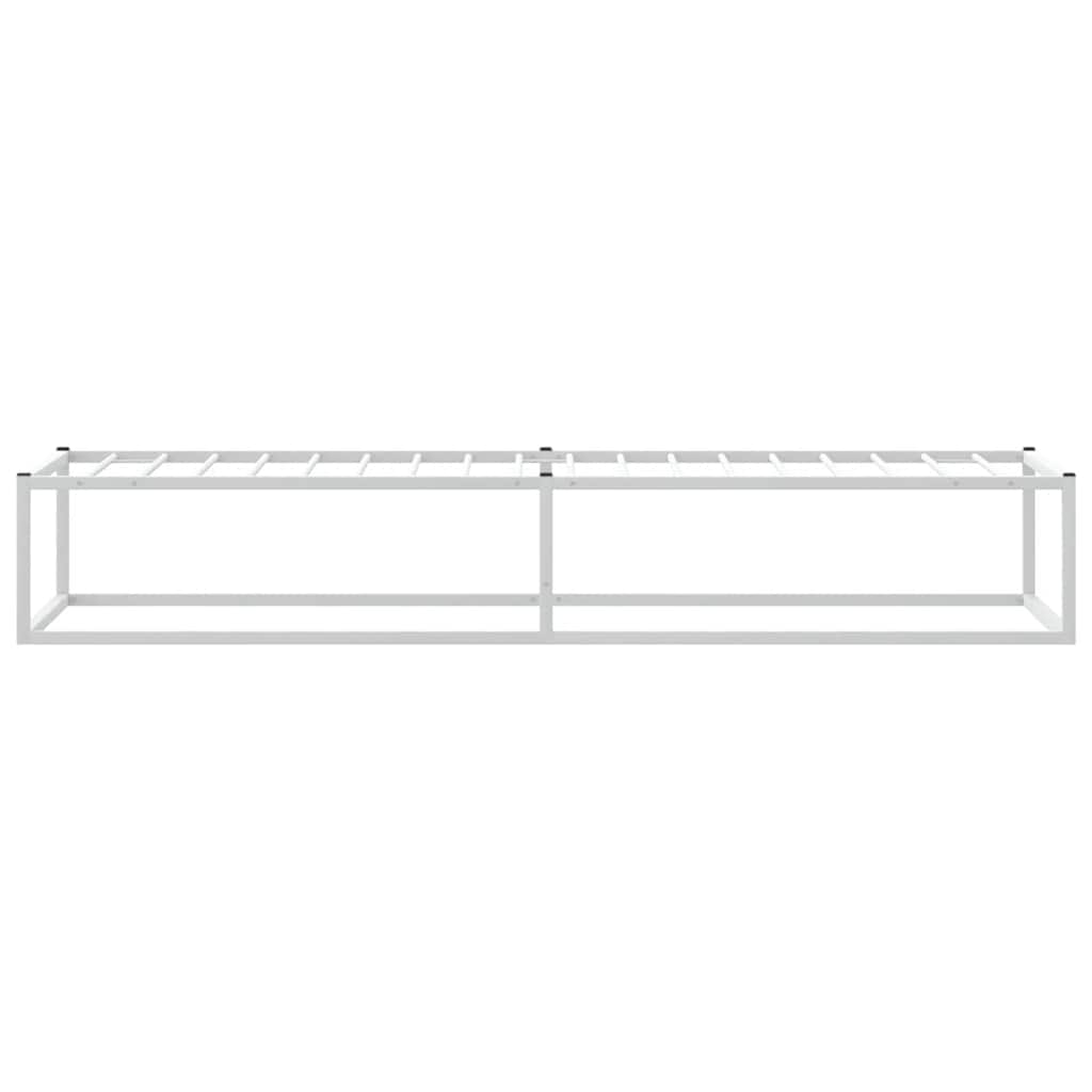 Giroletto senza Materasso Bianco 100x200 cm in Metallo